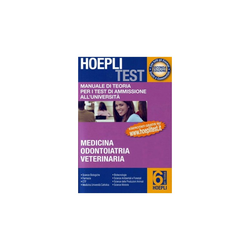 HOEPLI TEST 6 - TEORIA - Medicina Odontoiatria Veterinaria
